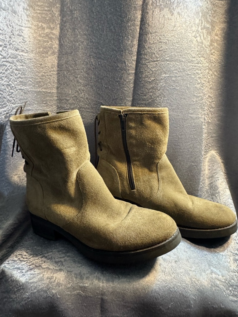 Tan Suede Ankle Boots